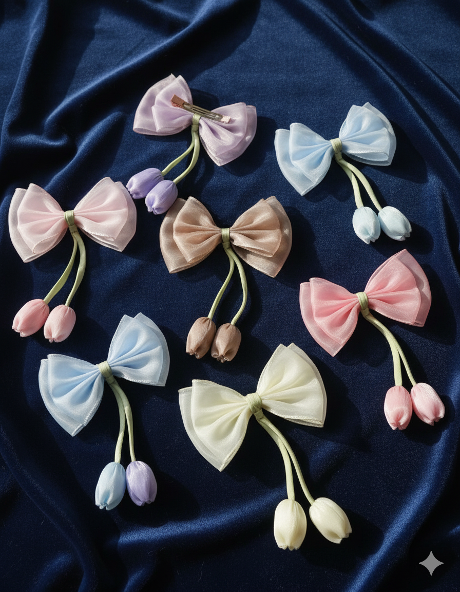 Golden Butterfly Velour Clip